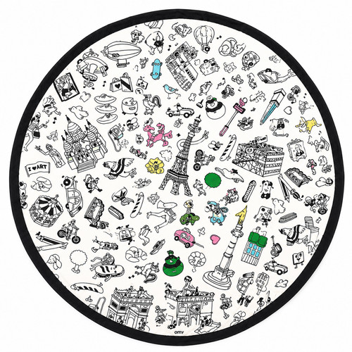 Kids 140cm coloring play mat - 140cm,