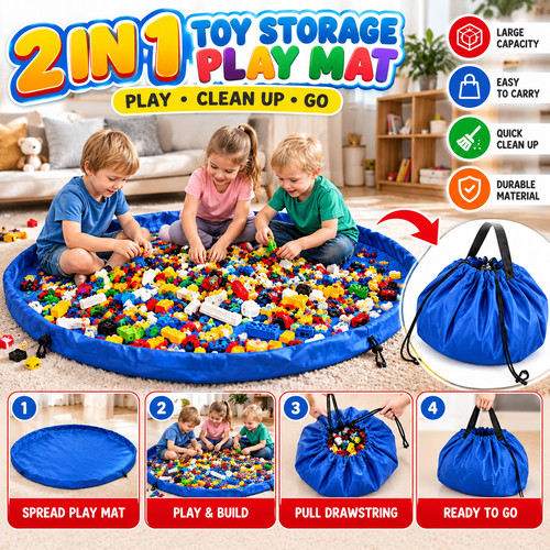 Kids toy storage bag - bag, portable