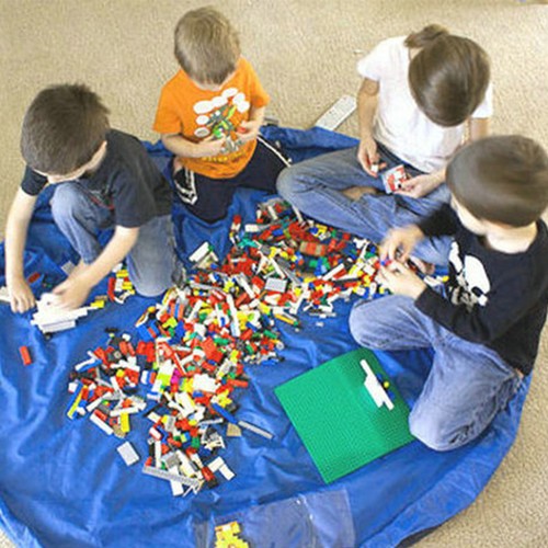 Kids toy storage bag play - storage, mat