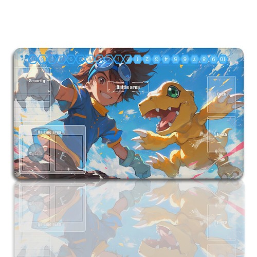 Tcg playmat compatible digimon - tcg,